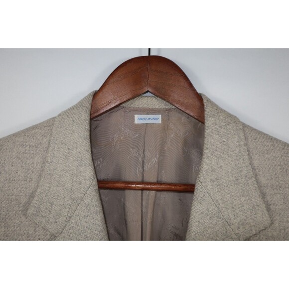 Vintage Brioni Cashmere Field Jacket Blazer Safari Sports Logo Buttons 42 52 - Picture 6 of 16